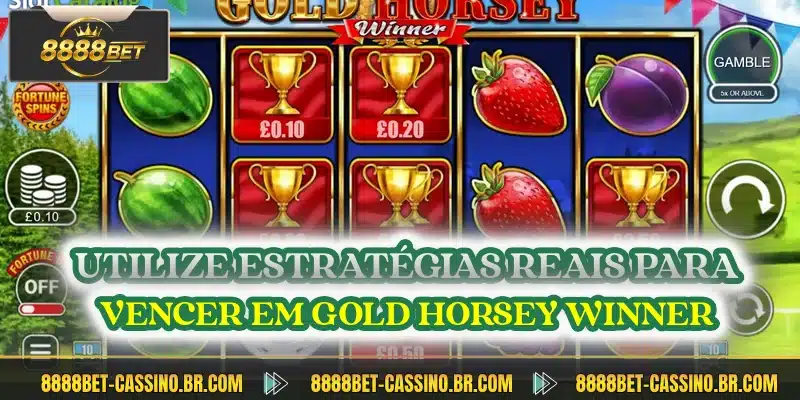 Utilize estratégias reais para vencer em Gold Horsey Winner